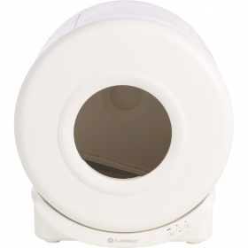 Самопочистваща се котешка тоалетна Flamingo Atlas White 52 x 49 x 56 см – с приложение и сензори
